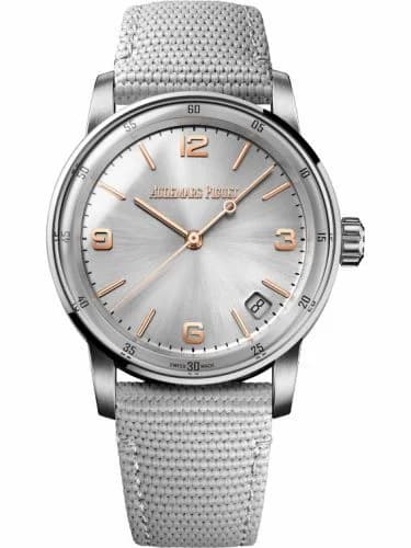 Audemars Piguet CODE 11.59 Automatic White Gold / Pink Gold / Silver / Fabric 15210CR.OO.A008KB.01
