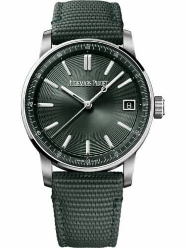 Audemars Piguet CODE 11.59 Automatic Stainless Steel / Green / Fabric 15210ST.OO.A056KB.01
