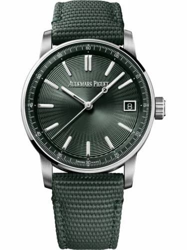 Audemars Piguet CODE 11.59 Automatic Stainless Steel / Green / Fabric 15210ST.OO.A056KB.01