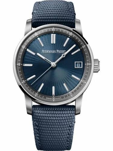 Audemars Piguet CODE 11.59 Automatic Stainless Steel / Blue / Fabric 15210ST.OO.A348KB.01