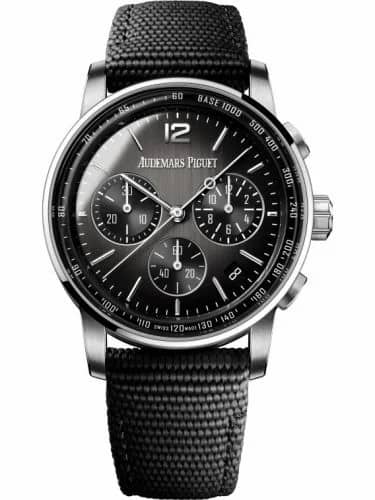 Audemars Piguet CODE 11.59 Chronograph Selfwinding White Gold / Ceramic / Grey / Fabric 26393NB.OO.A002KB.01