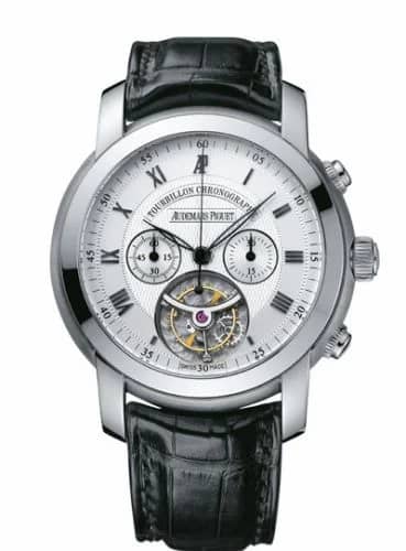 Audemars Piguet Jules Audemars Tourbillon Chronograph White Gold / Silver 26010BC.OO.D002CR.01