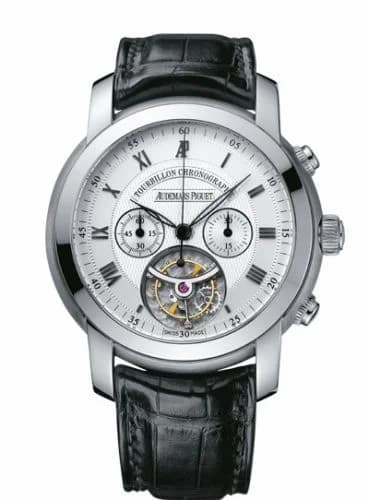 Audemars Piguet Jules Audemars Tourbillon Chronograph White Gold / Silver 26010BC.OO.D002CR.01