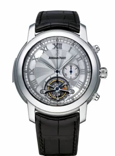 Audemars Piguet Jules Audemars Minute Repeater Tourbillon Chronograph Platinum / Silver 26050PT.OO.D002CR.01