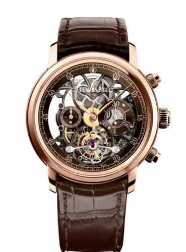 Audemars Piguet Jules Audemars 26346 Tourbillon Chronograph Openworked Pink Gold 26346OR.OO.D088CR.01