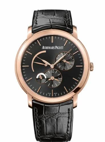 Audemars Piguet Jules Audemars 26380 Dual Time Pink Gold / Black 26380OR.OO.D002CR.01