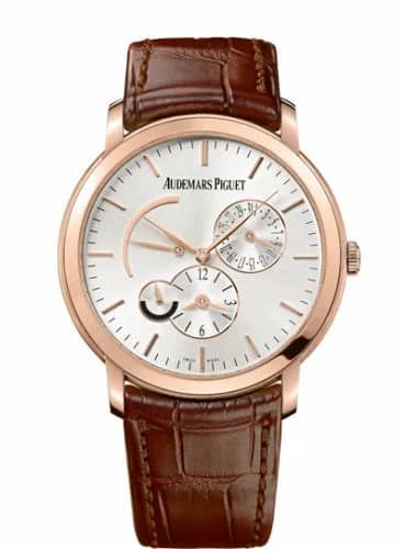 Audemars Piguet Jules Audemars 26380 Dual Time Pink Gold / Silver 26380OR.OO.D088CR.01