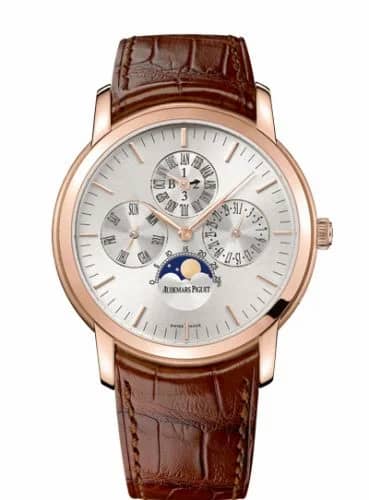 Audemars Piguet Jules Audemars 26390 Perpetual Calendar Pink Gold / Silver 26390OR.OO.D088CR.01