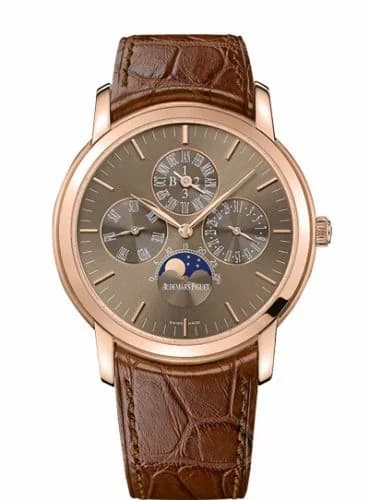 Audemars Piguet Jules Audemars 26390 Perpetual Calendar Pink Gold / Brown 26390OR.OO.D093CR.01