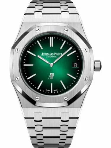 Audemars Piguet Royal Oak Extra-Thin Platinum / Green 15202PT.OO.1240PT.01