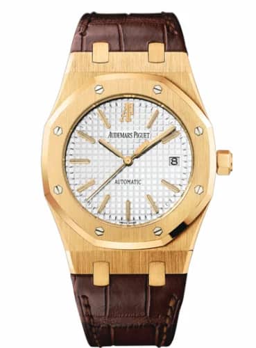 Audemars Piguet Royal Oak 15300 Yellow Gold / Silver/ Strap 15300BA.OO.D088CR.01