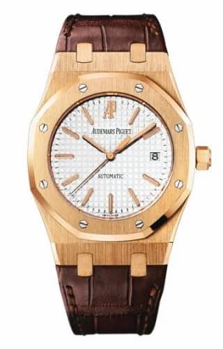 Audemars Piguet Royal Oak 15300 Pink Gold / Silver / Strap 15300OR.OO.D088CR.02