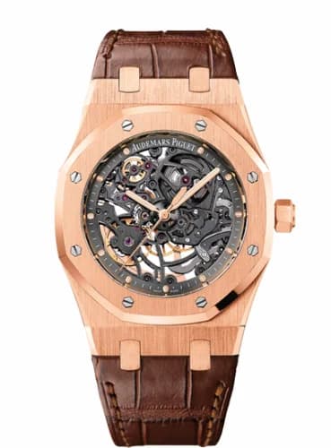 Audemars Piguet Royal Oak Openworked Selfwinding Pink Gold / Strap 15305OR.OO.D088CR.01