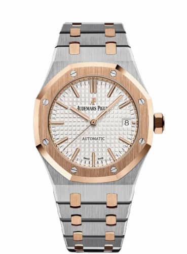 Audemars Piguet Royal Oak 15450 Selfwinding Stainless Steel / Pink Gold / Silver 15450SR.OO.1256SR.01