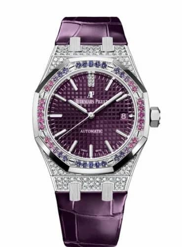 Audemars Piguet Royal Oak Selfwinding 37 White Gold / Sapphire / Purple 15452BC.ZY.D600CR.01/