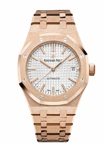 Audemars Piguet Royal Oak 15454 Selfwinding Frosted Pink Gold / Silver 15454OR.GG.1259OR.01