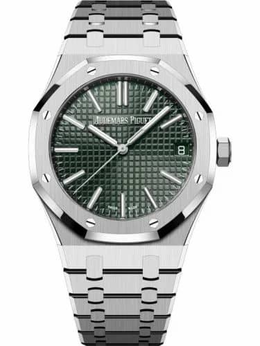 Audemars Piguet Royal Oak Selfwinding 41 Stainless Steel / Green / 50th Anniversary 15510ST.OO.1320ST.04
