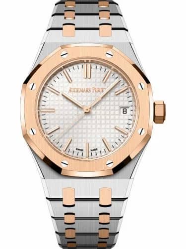 Audemars Piguet Royal Oak Selfwinding 37 Stainless Steel / Pink Gold / 50th Anniversary / Silver 15550SR.OO.1356SR.01