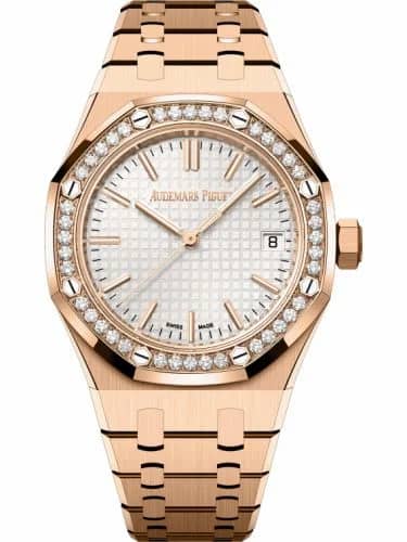 Audemars Piguet Royal Oak Selfwinding 37 Pink Gold - Diamond / Silver 15551OR.ZZ.1356OR.04