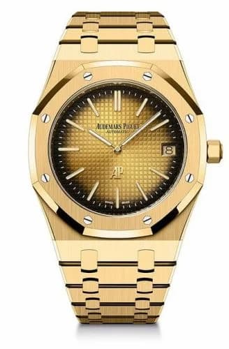 Audemars Piguet Royal Oak Extra-Thin Yellow Gold / Champagne / 50th Anniversary 16202BA.OO.1240BA.01