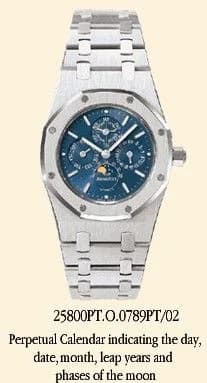 Audemars Piguet Royal Oak 25800 Perpetual Calendar Platinum / Blue 25800PT.O.0789PT.02