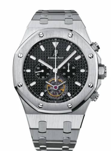 Audemars Piguet Royal Oak Tourbillon Chronograph Stainless Steel / Black / Bracelet 25977ST.OO.1205ST.02