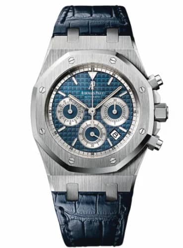 Audemars Piguet Royal Oak 26022 Chronograph White Gold / Blue / Strap 26022BC.OO.D028CR.01