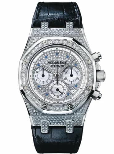 Audemars Piguet Royal Oak Chronograph 39 White Gold / Diamond / Strap 26068BC.ZZ.D002CR.01