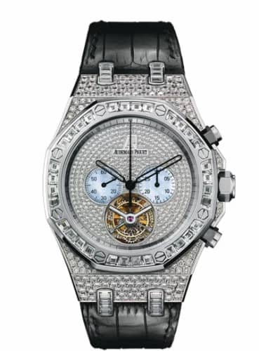 Audemars Piguet Royal Oak Tourbillon Chronograph White Gold / Diamond / Strap 26116BC.ZZ.D002CR.01