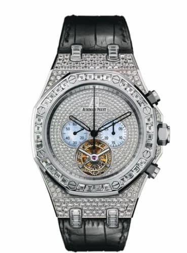 Audemars Piguet Royal Oak Tourbillon Chronograph White Gold / Diamond / Strap 26116BC.ZZ.D002CR.01