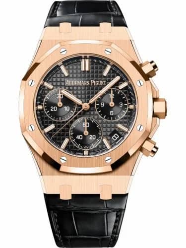 Audemars Piguet Royal Oak Chronograph 41 Pink Gold / Black / Strap 26240OR.OO.D002CR.02