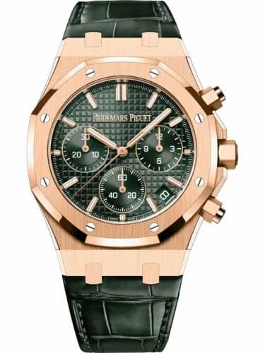 Audemars Piguet Royal Oak Chronograph 41 Pink Gold / Green / Strap 26240OR.OO.D404CR.02