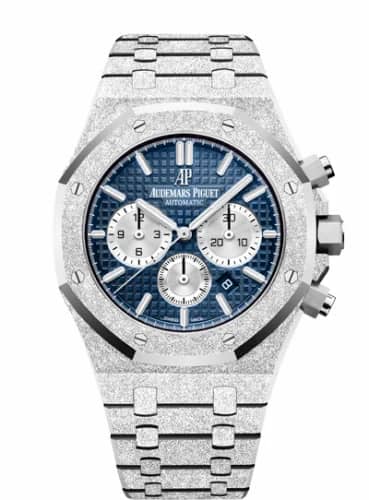 Audemars Piguet Royal Oak 41 Chronograph Frosted White Gold / Blue 26331BC.GG.1224BC.02