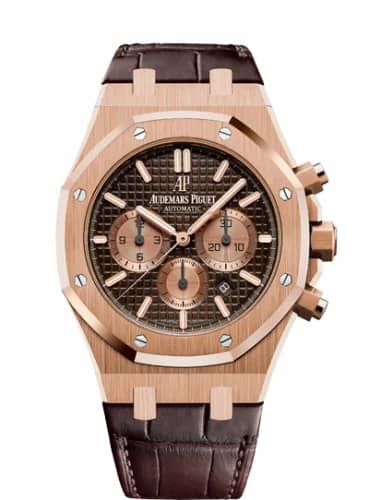 Audemars Piguet Royal Oak Chronograph 41 Pink Gold / Brown / Alligator 26331OR.OO.D821CR.01