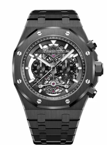 Audemars Piguet Royal Oak 26343 Tourbillon Chronograph Openworked Ceramic 26343CE.OO.1247CE.01
