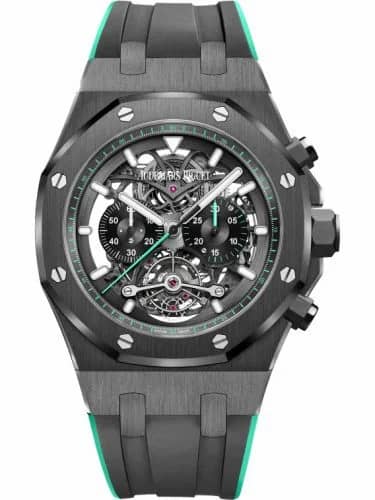 Audemars Piguet Royal Oak Tourbillon Chronograph Openworked Ceramic / Green 26343CE.OO.D002CA.03