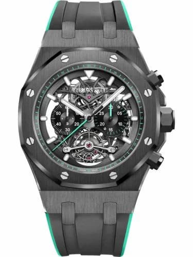 Audemars Piguet Royal Oak Tourbillon Chronograph Openworked Ceramic / Green 26343CE.OO.D002CA.03