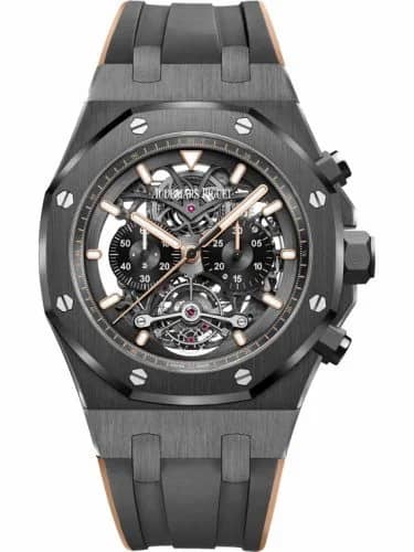 Audemars Piguet Royal Oak Tourbillon Chronograph Openworked Ceramic / Pink Gold 26343CE.OO.D002CA.04