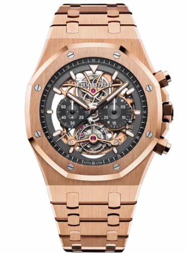 Audemars Piguet Royal Oak Tourbillon Chronograph Openworked Pink Gold / Bracelet 26347OR.OO.1205OR.01