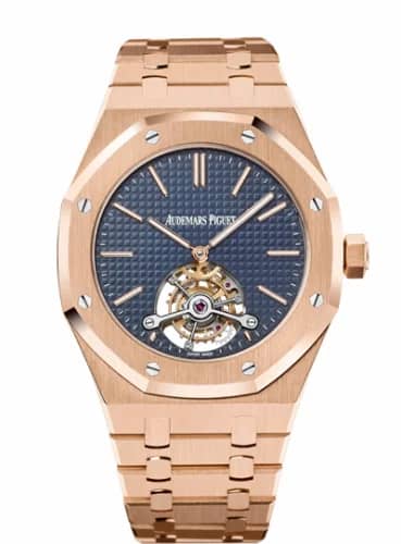 Audemars Piguet Royal Oak Ultra Thin Tourbillon Pink Gold / Blue 26510OR.OO.1220OR.01