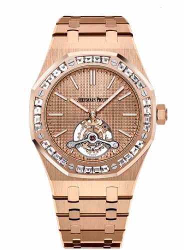 Audemars Piguet Royal Oak Ultra Thin Tourbillon Pink Gold / Baguette / Westime 26514OR.ZZ.1220OR.01