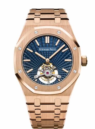 Audemars Piguet Royal Oak Ultra Thin Tourbillon Pink Gold / Blue Evolutive 26522OR.OO.1220OR.01