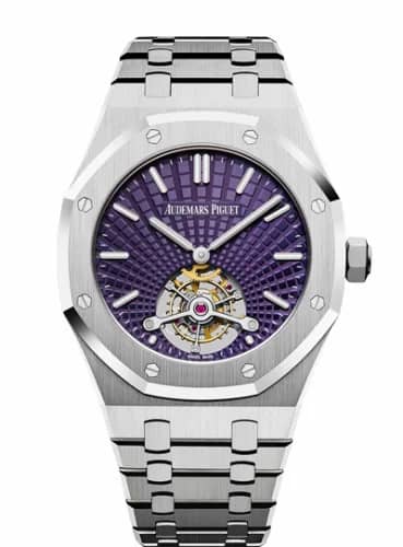 Audemars Piguet Royal Oak Ultra Thin Tourbillon Stainless Steel / Plum Evolutive 26522ST.OO.1220ST.01