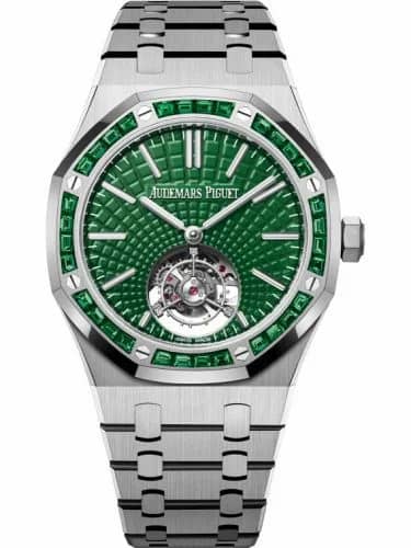 Audemars Piguet Royal Oak Self-Winding Flying Tourbillon Titanium / Emerald / Green 26532IC.EE.1220TI.01