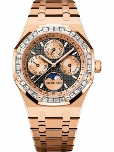 Audemars Piguet Royal Oak Perpetual Calendar 41 Pink Gold - Baguette / Black 26614OR.ZZ.1220OR.01