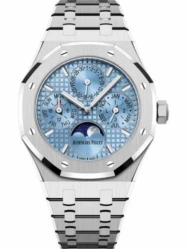 Audemars Piguet Royal Oak Perpetual Calendar 38 Stainless Steel / Light Blue 26684ST.OO.1356ST.01