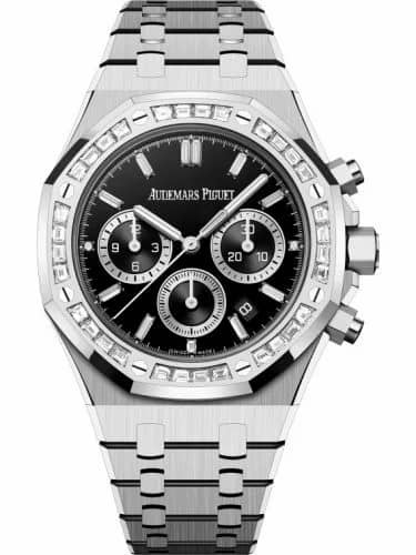 Audemars Piguet Royal Oak Chronograph 38 White Gold - Diamond / Onyx 26715BC.ZZ.1356BC.02
