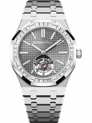 Audemars Piguet Royal Oak Self-Winding Flying Tourbillon White Gold - Baguette / Grey 26730BC.ZZ.1320BC.01