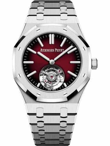 Audemars Piguet Royal Oak Self-Winding Flying Tourbillon Stainless Steel / Burgundy 26730ST.OO.1320ST.05