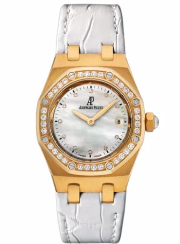 Audemars Piguet Royal Oak 67601 Quartz Yellow Gold / MOP / Strap 67601BA.ZZ.D012CR.03